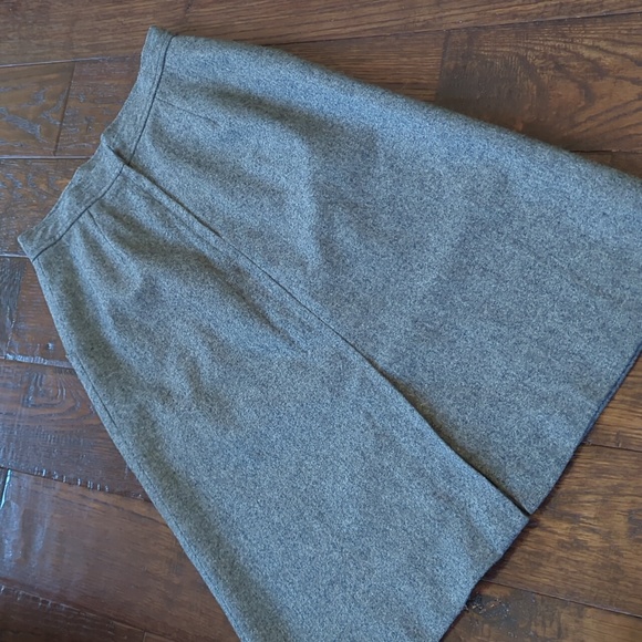 AH! AUSTIN HILL I Vintage Grey Gray Wool Blend A-Line Pencil Midi Skirt, XS - Picture 3 of 14